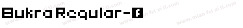 Bukra Regular字体转换